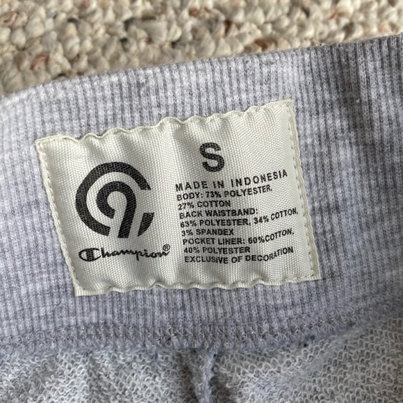 Champion sweatpants with pockets cuffed ankles joggers track pants terry - Picture 5 of 14